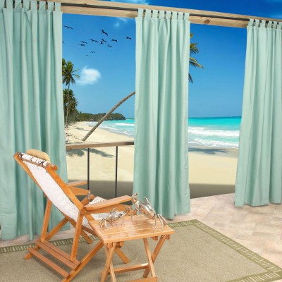 Pawleys Island Sunbrella Tab Top Outdoor Curtain   